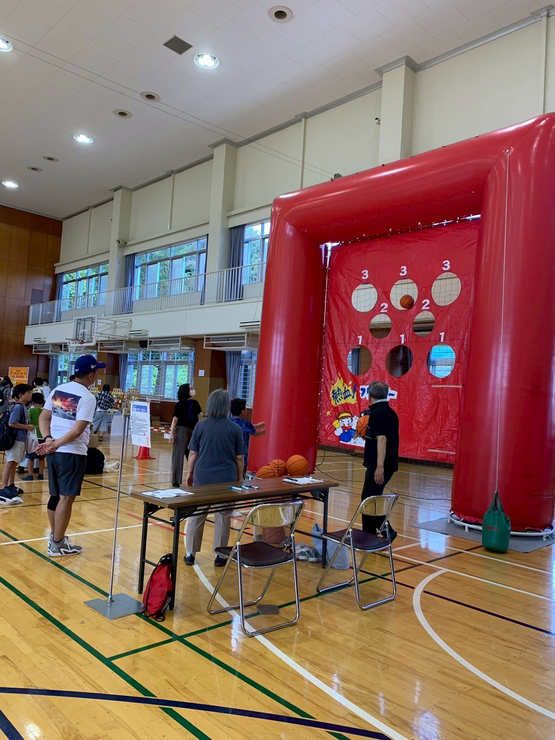 熱血フリースローにチャレンジ