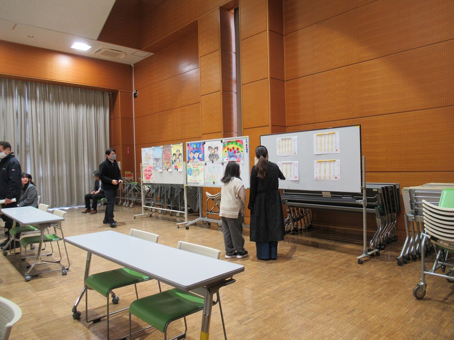 掲示された表彰作品