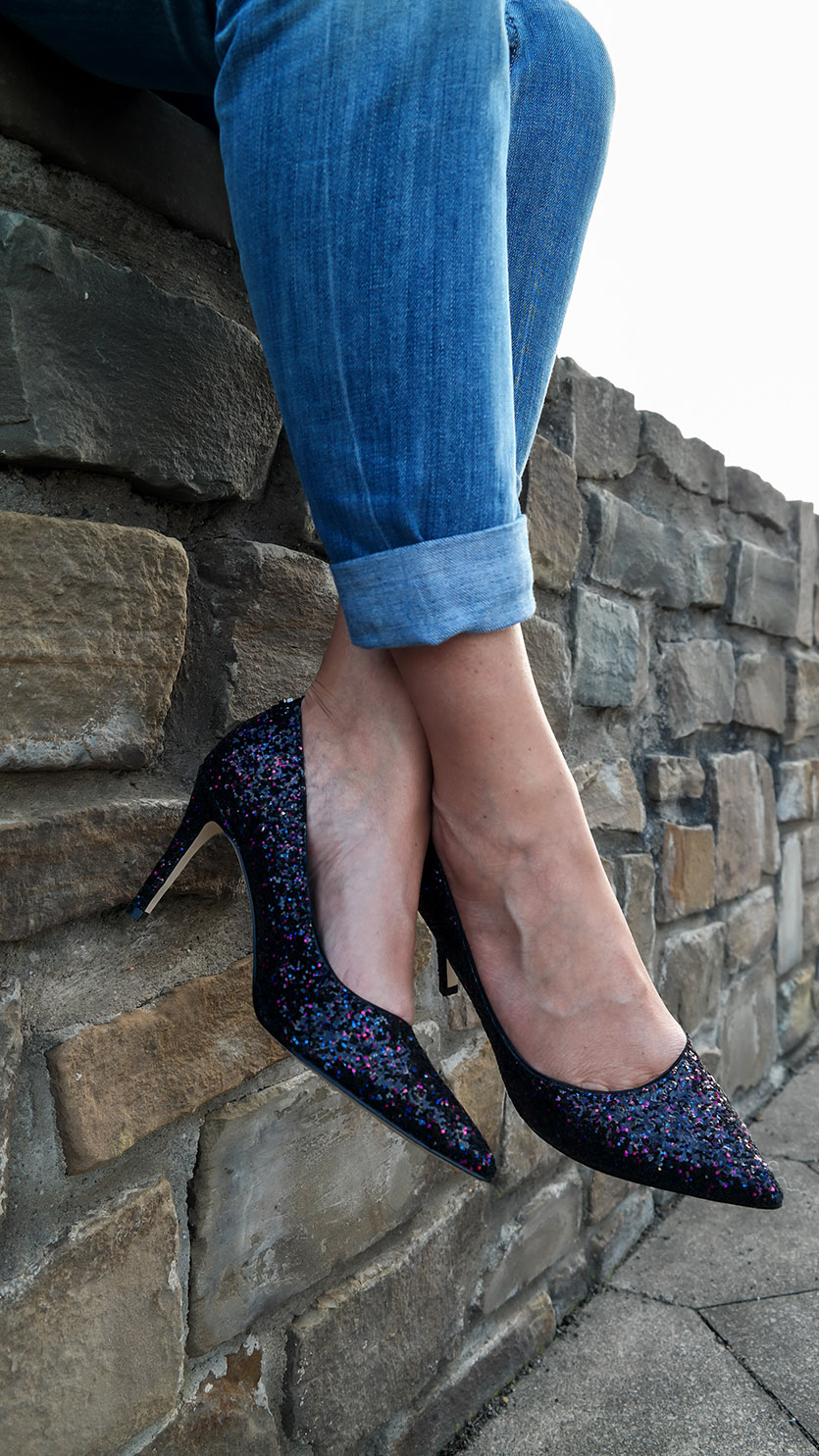 Outfit American Girl | Glitter Pumps von Guess | hot-port.de | 30+ Style Blog