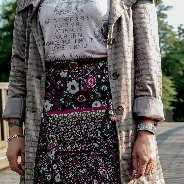 Outfit | Pretty Western Style | Rock von River Island | Mantel von Creation L | Shirt Eksept | hot-port.de | 30+ Style Blog