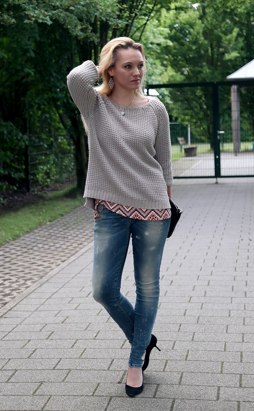 Outfit | Diesel Destroyed Jeggings X Aztec Shirt | hot-port.de | 30+ Fashion Blog from Germany