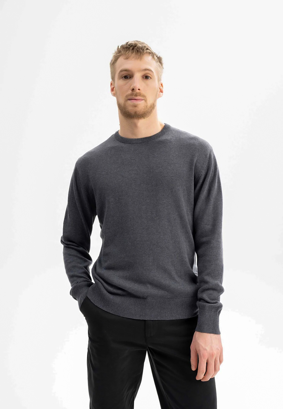 Mela Feinstrick Pullover Himal Bio Baumwolle Green.In.Pieces
