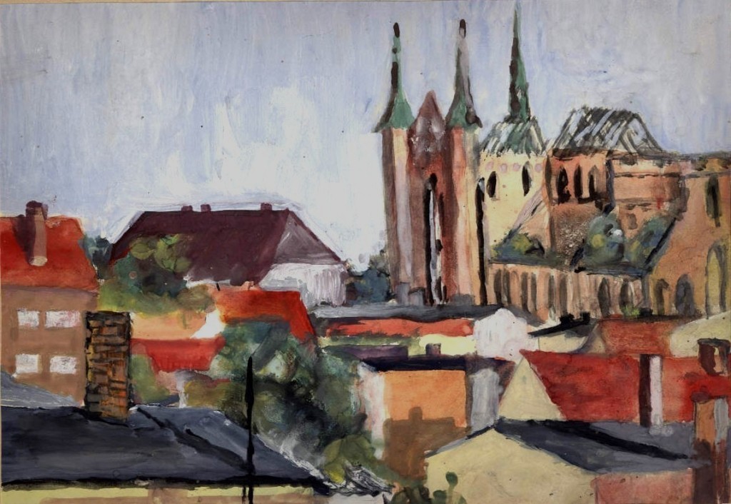 "Ruine St.Georgenkirche, Wismar"  (1975)  