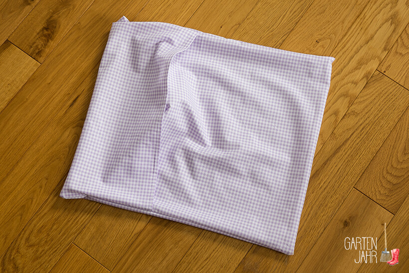 DIY: Kissenhülle nähen mit Hotelverschluss
