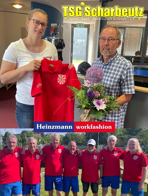 Neue Trikot´s von der Fa. Heinzmann für die Herren-65(I) ...