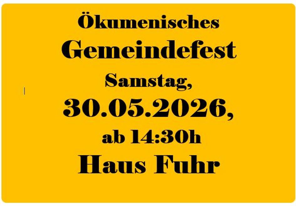 Ökumenisches Gemeindefest