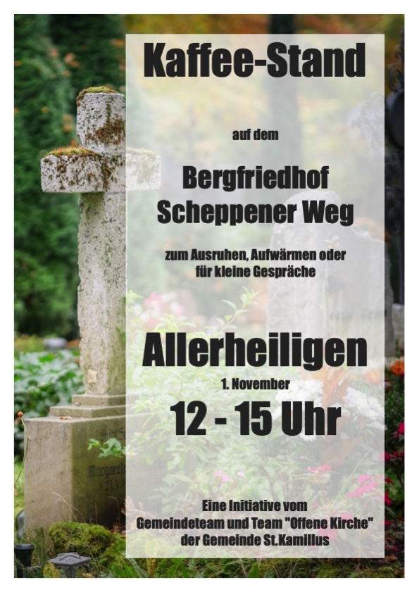 Kaffeestand auf dem Bergfriedhof zu Allerheiligen