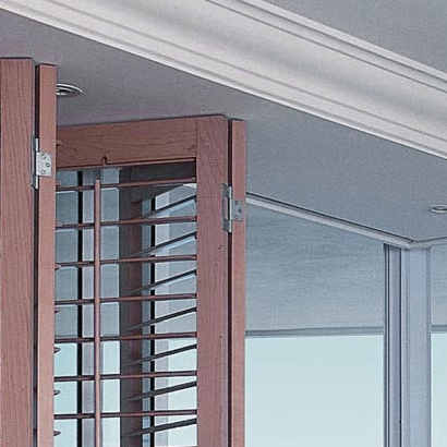 Schiebe-Falt-System für Innenfensterläden