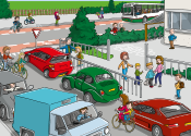 school op seef (verkeersplaten digibord)