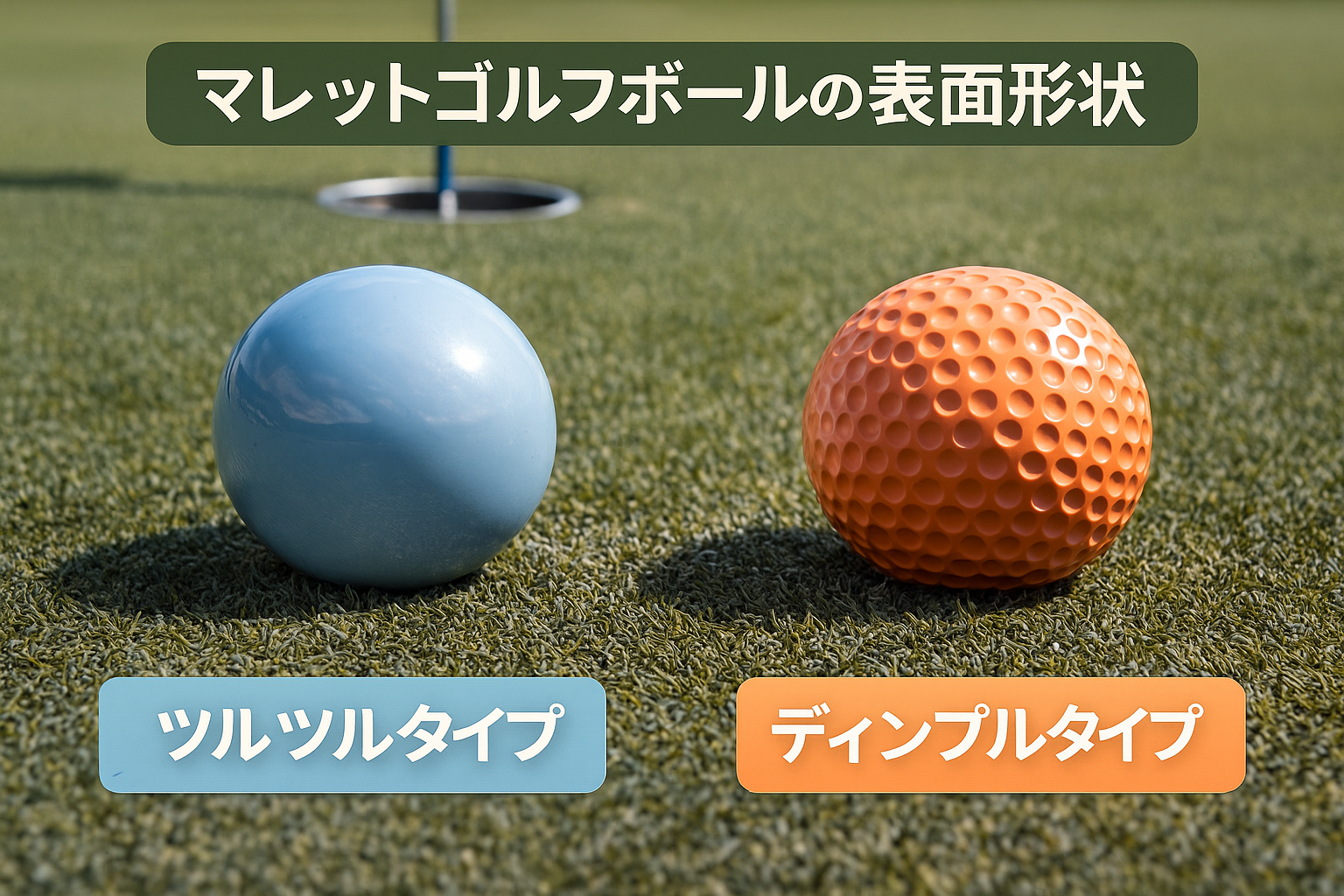 2・よくある質問；ボールの選び方：凸凹デコボコとツルツルの特徴