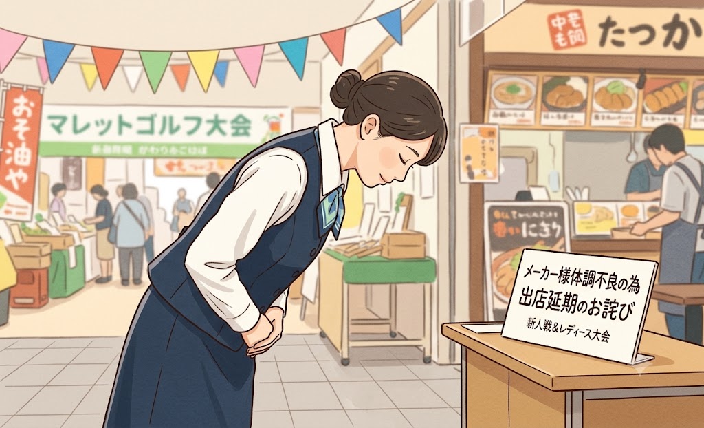 【大会出店延期のお知らせ】