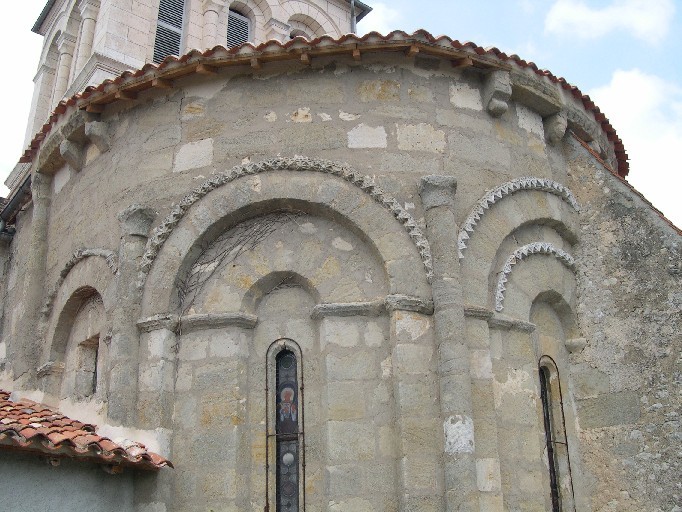 détail de l'abside - vestige roman