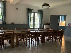Salle à manger gîte La Baie de Somme Ferme de la Baie de Somme hébergement groupe