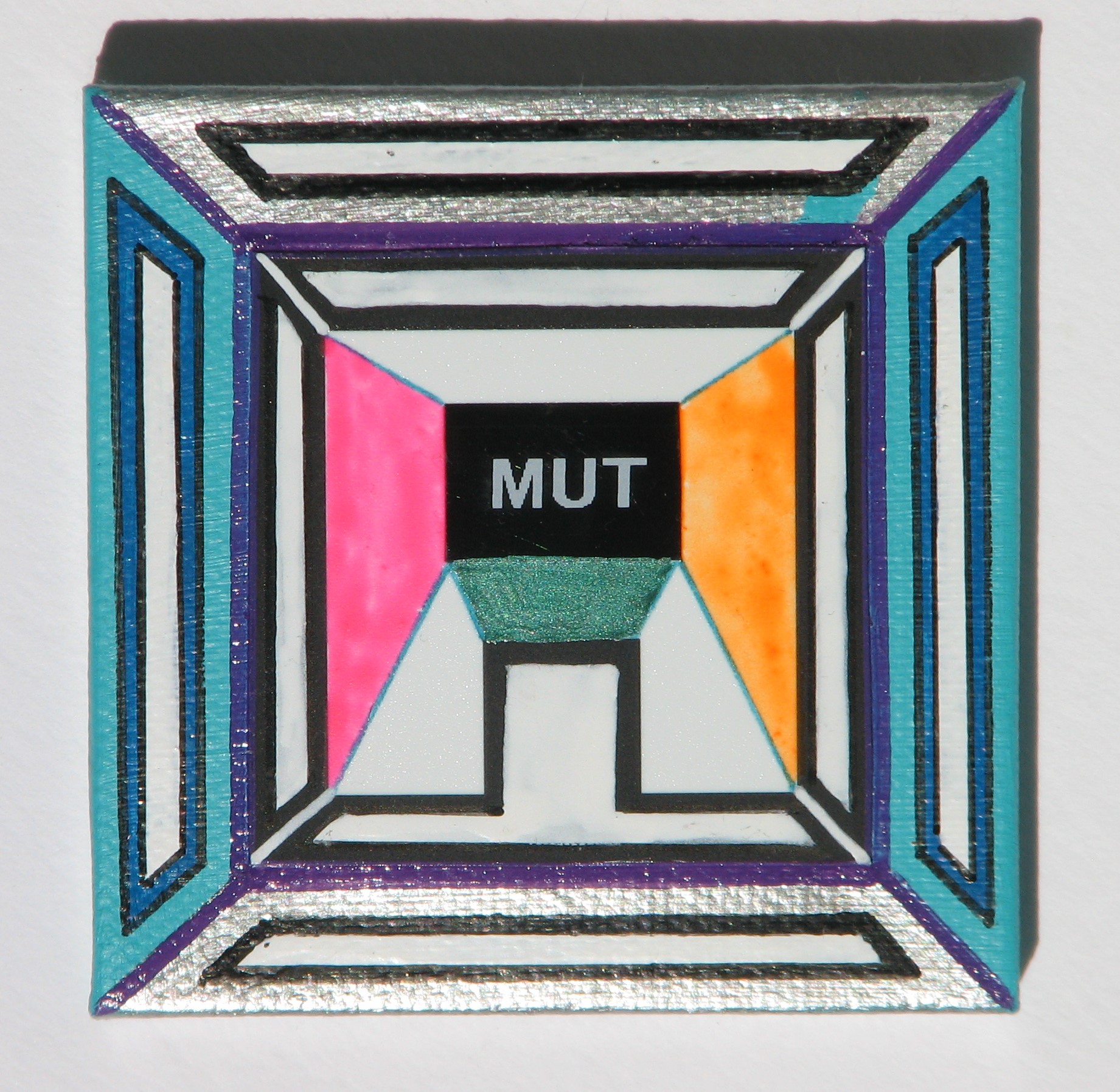 Mut  2016  Mixed Media  7 cm x 7 cm