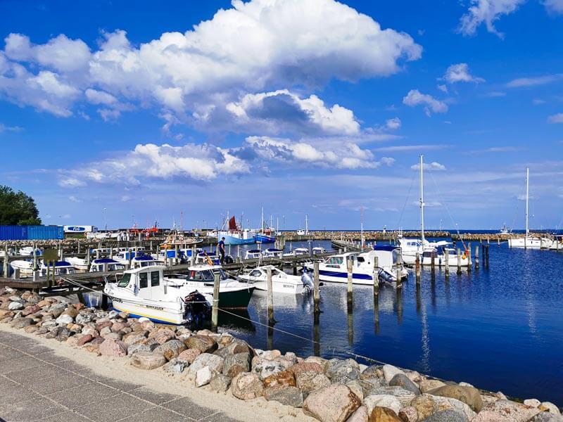 der Hafen in Spodsbjerg auf der Insel Langeland