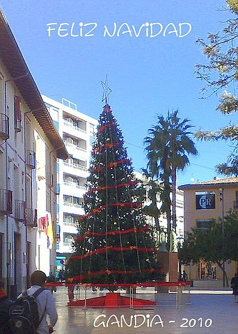 Ferienwohnung Valencia, Weihnachten 2010 in Gandia