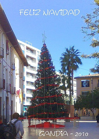 Ferienwohnung Valencia, Weihnachten 2010 in Gandia