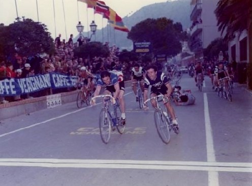 La volata vittoriosa di Franco Bitossi al Laigueglia '76 su De Vlaeminck