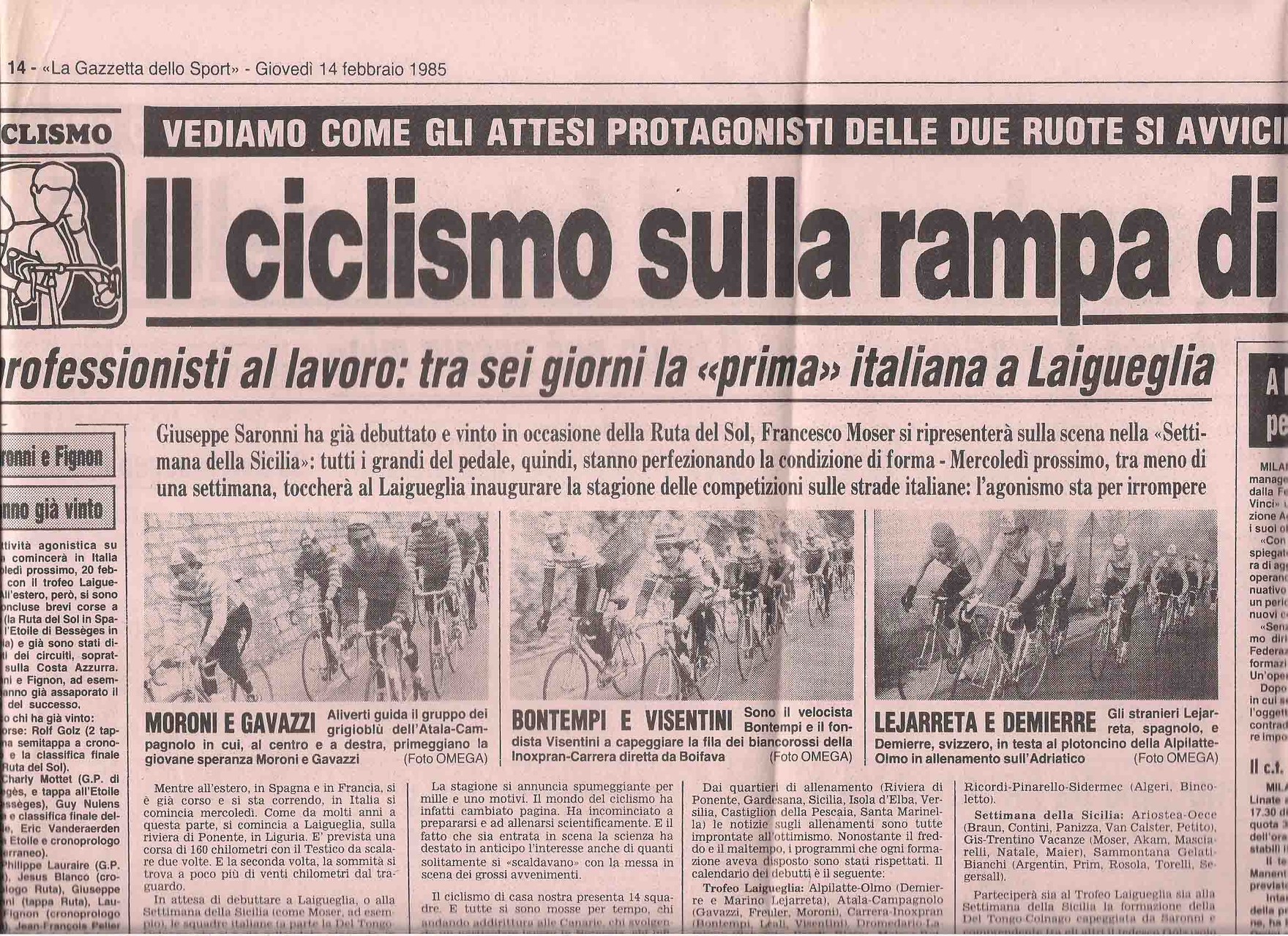20 febbraio 1985 22° edizione Benvenuti su trofeolaiguegliastory!