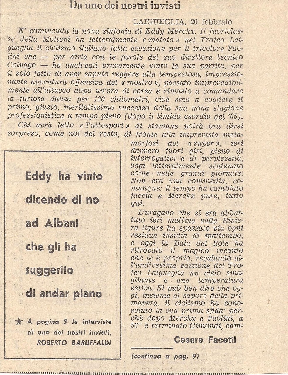20 Febbraio 1974 11 Edizione Benvenuti Su Trofeolaiguegliastory 