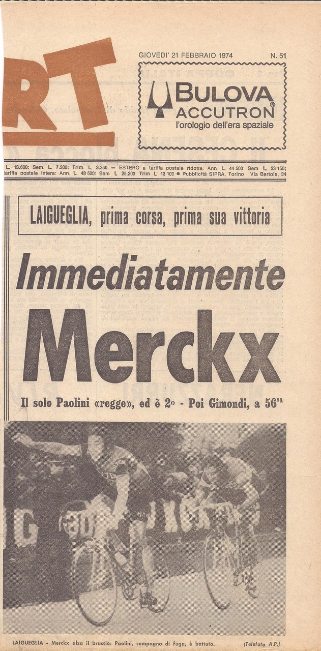 20 Febbraio 1974 11 Edizione Benvenuti Su Trofeolaiguegliastory 