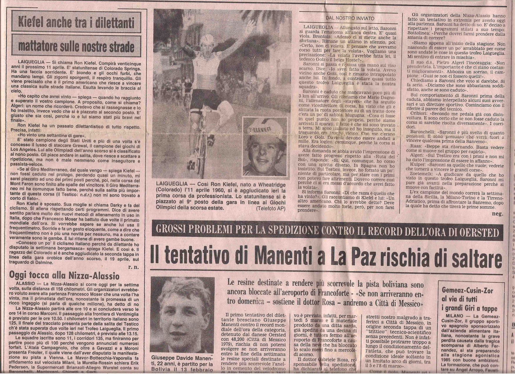 20 febbraio 1985 22° edizione Benvenuti su trofeolaiguegliastory!