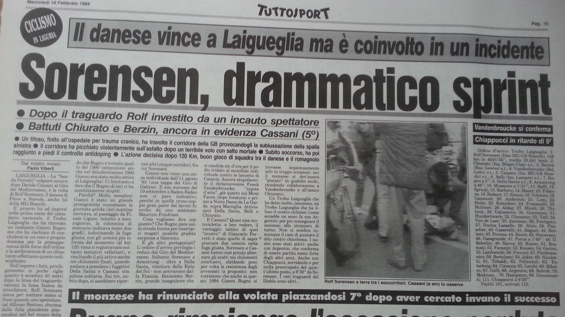 15 febbraio 1994 31° edizione Benvenuti su trofeolaiguegliastory!