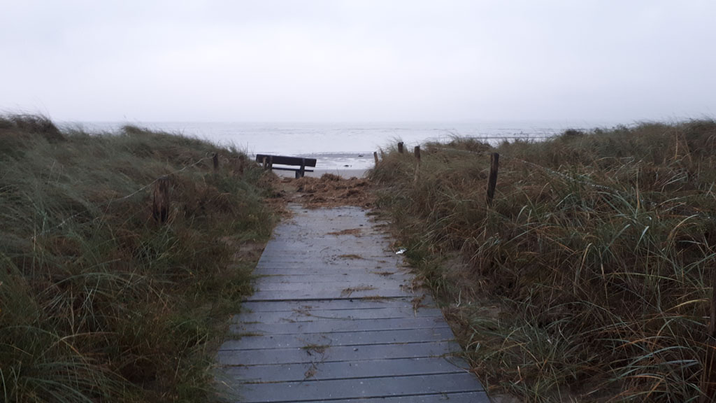 Linker Zugang Richtung Norden zur Ostsee.