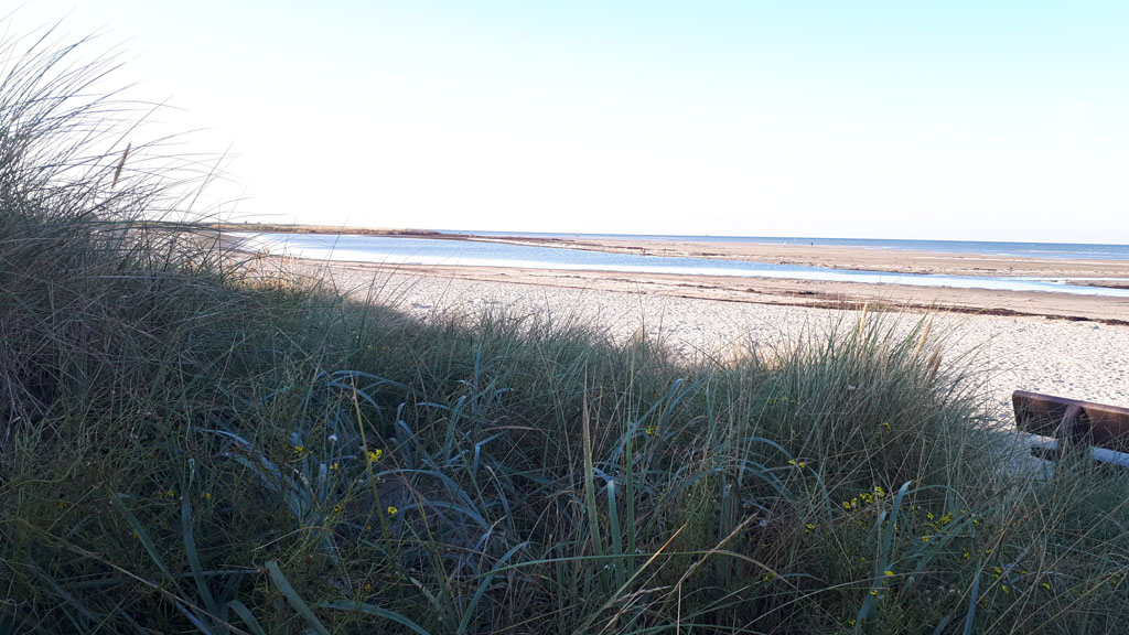 Linker Zugang zum Strand mit Blickrichtung Nordwesten