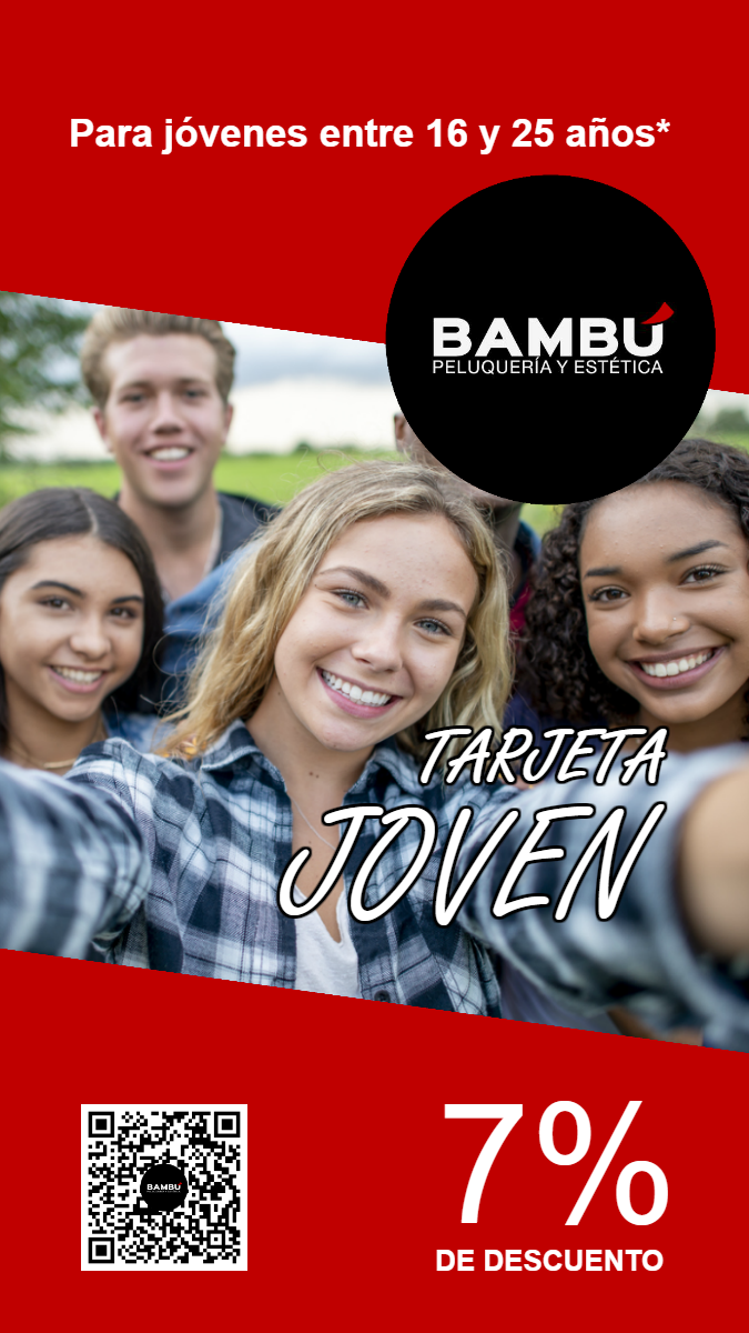 Tarjeta joven - Peluquerías Bambú