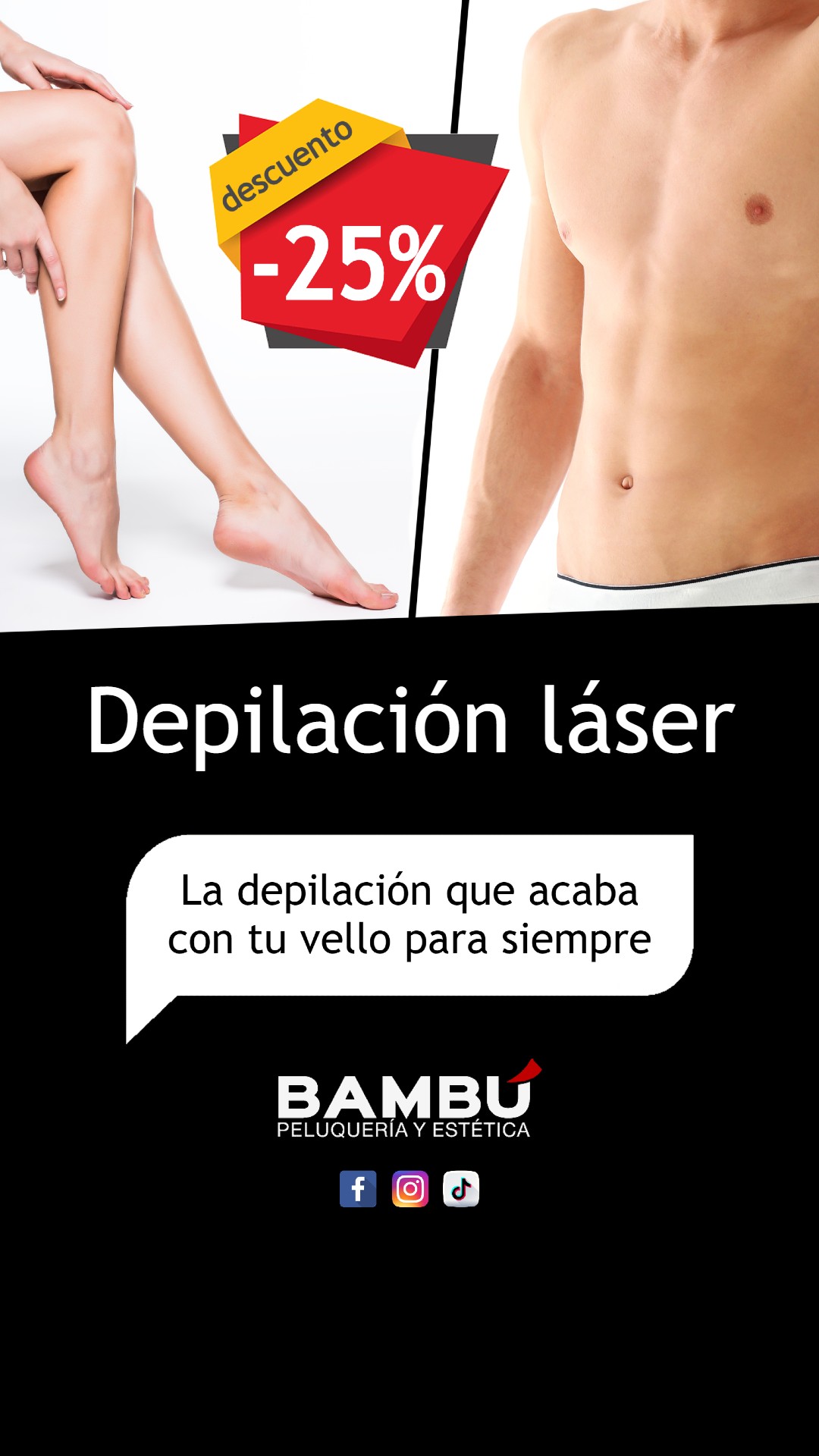 Depilación láser en Tenerife norte - Peluquerías Bambú