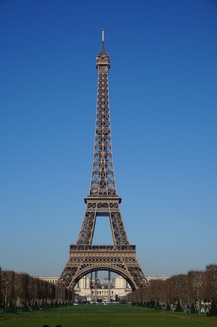 Tour eiffel depuis le trocadero