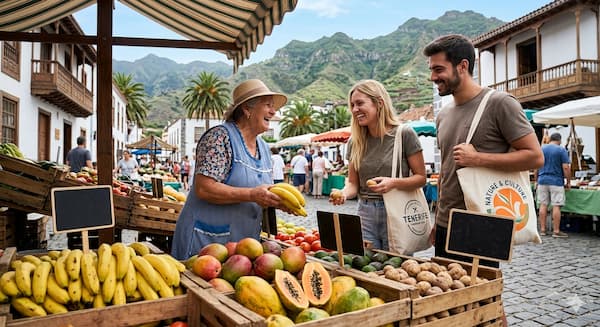 typischer Wochenmarkt auf Teneriffa