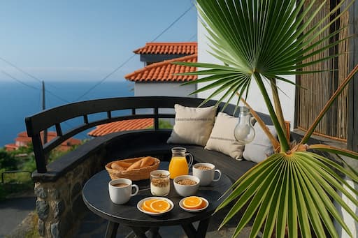 Kulinarik Teneriffa Nord Frühstück mit lokalen Lebensmitteln von nahegelegenen Minimarkt