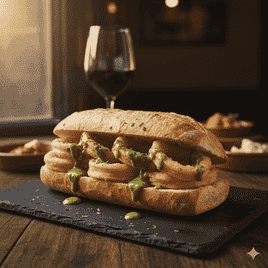 Bocadillo con Calamares
