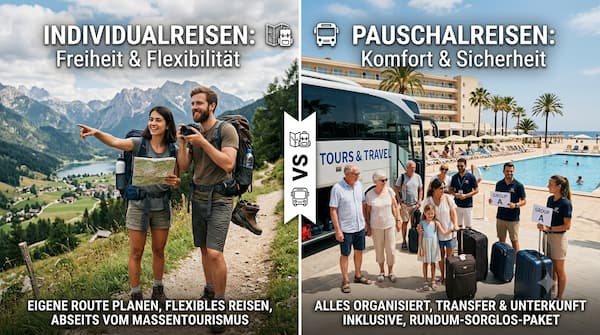 Individualreise gegenüber Pauschalreise Teneriffa