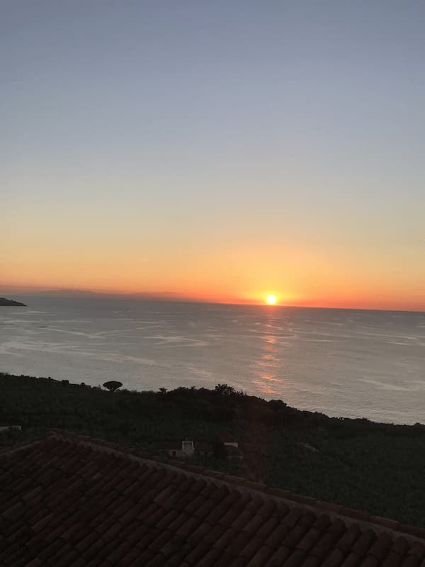 Sonnenuntergang von Casa Madera La Vega Teneriffa