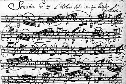バッハ／無伴奏ヴァイオリンのためのソナタ＆パルティータ　ヴァイオリン教室　バイオリン　レッスン