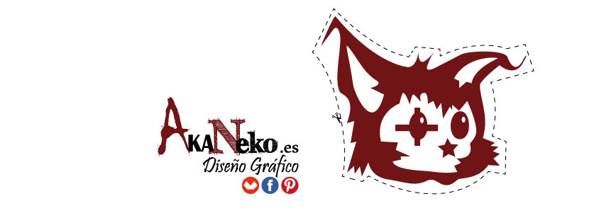 akaneko, diseño gráfico, ilustración, el gato rojo,