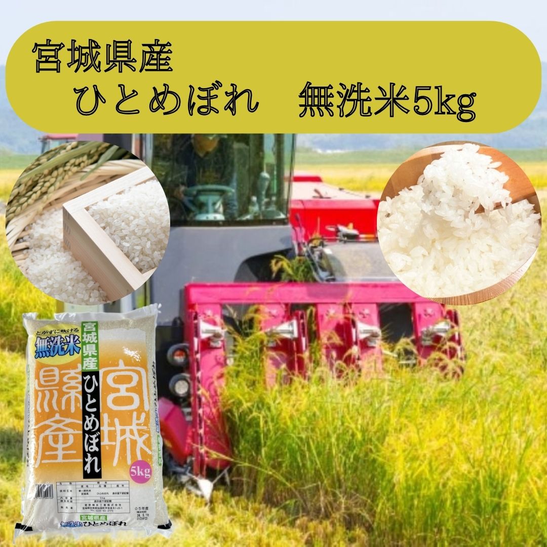 宮城県産ひとめぼれ無洗米5kg新登場