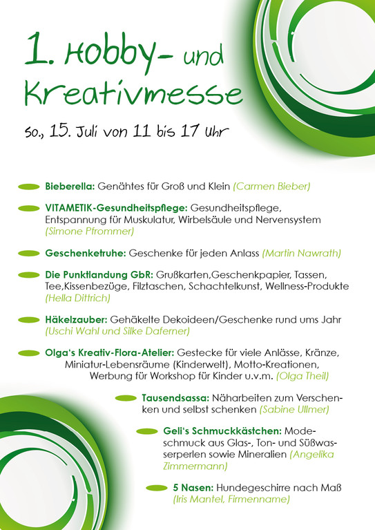 Satz, Layout und Gestaltung Flyer