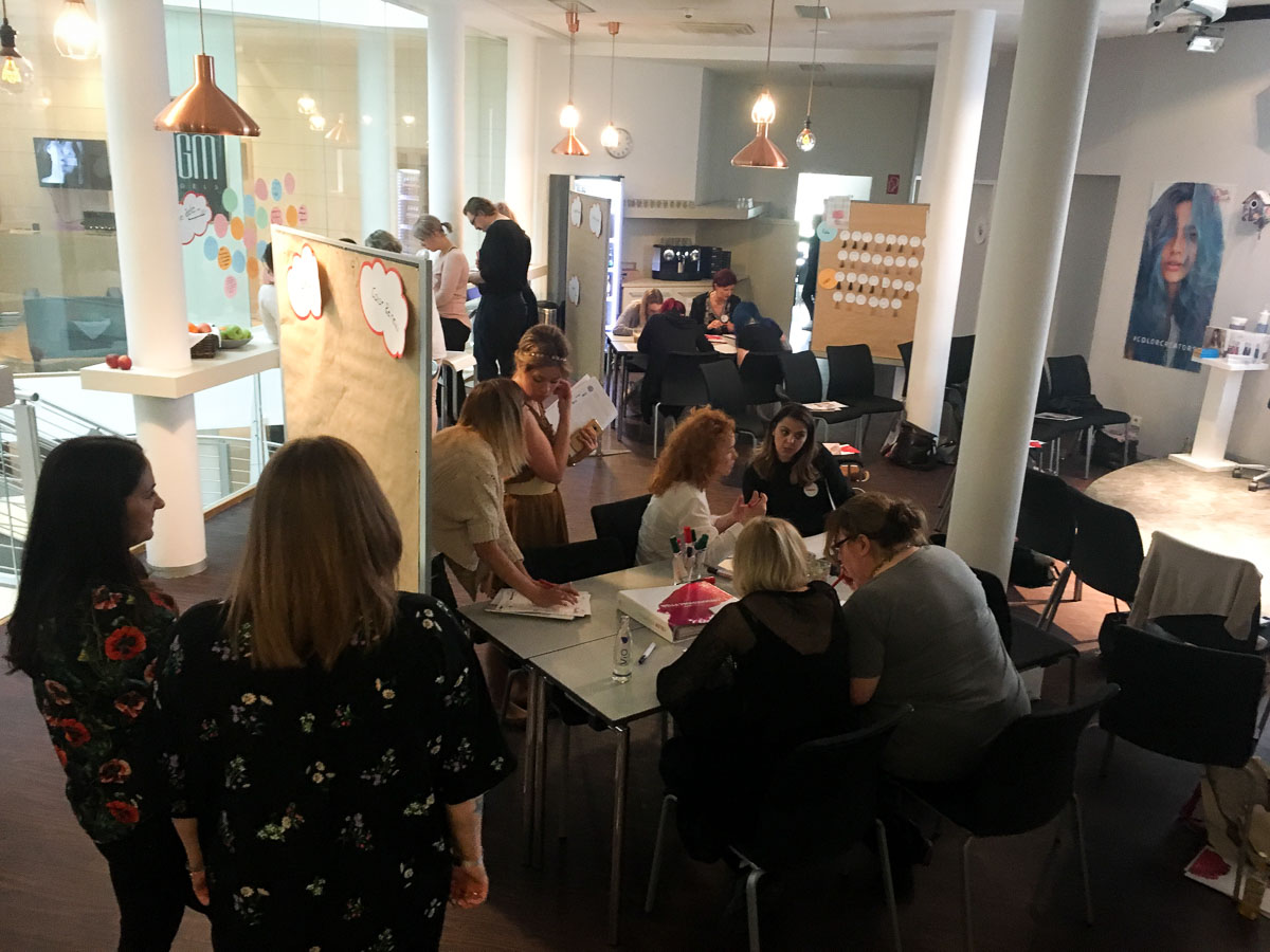 BLOND MASTERCLASS Sandras Einsatz als Freelancer im Wella Studio