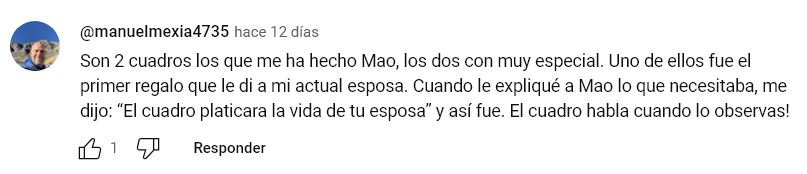 retrato al oleo Mauricio Moran Estudio De Arte comentario