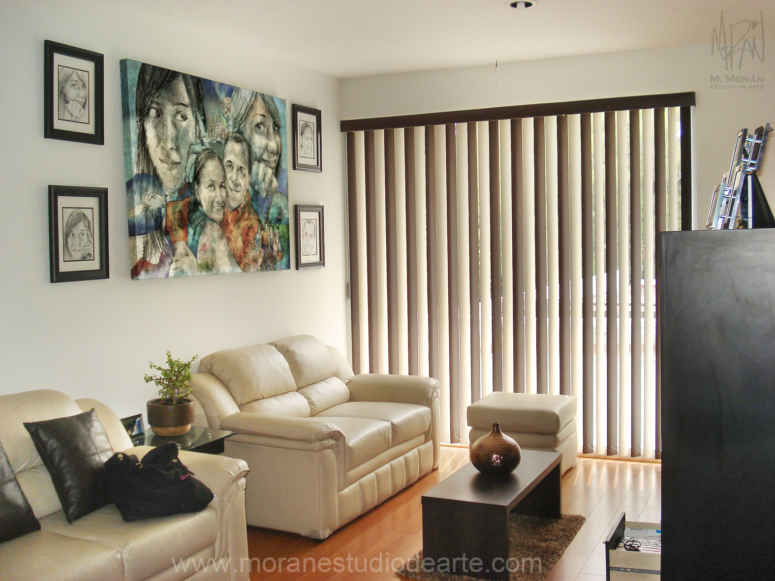 decoracion de interiores retrato historia familiar 