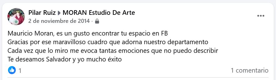 retrato al oleo Mauricio Moran Estudio De Arte comentario