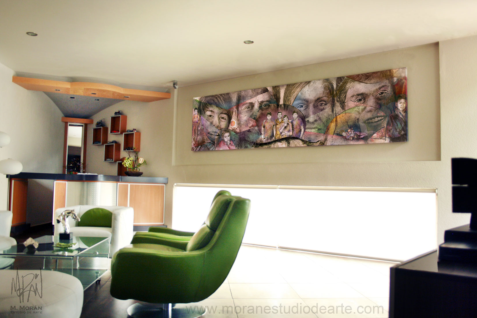 decoracion de interiores retrato historia familiar 