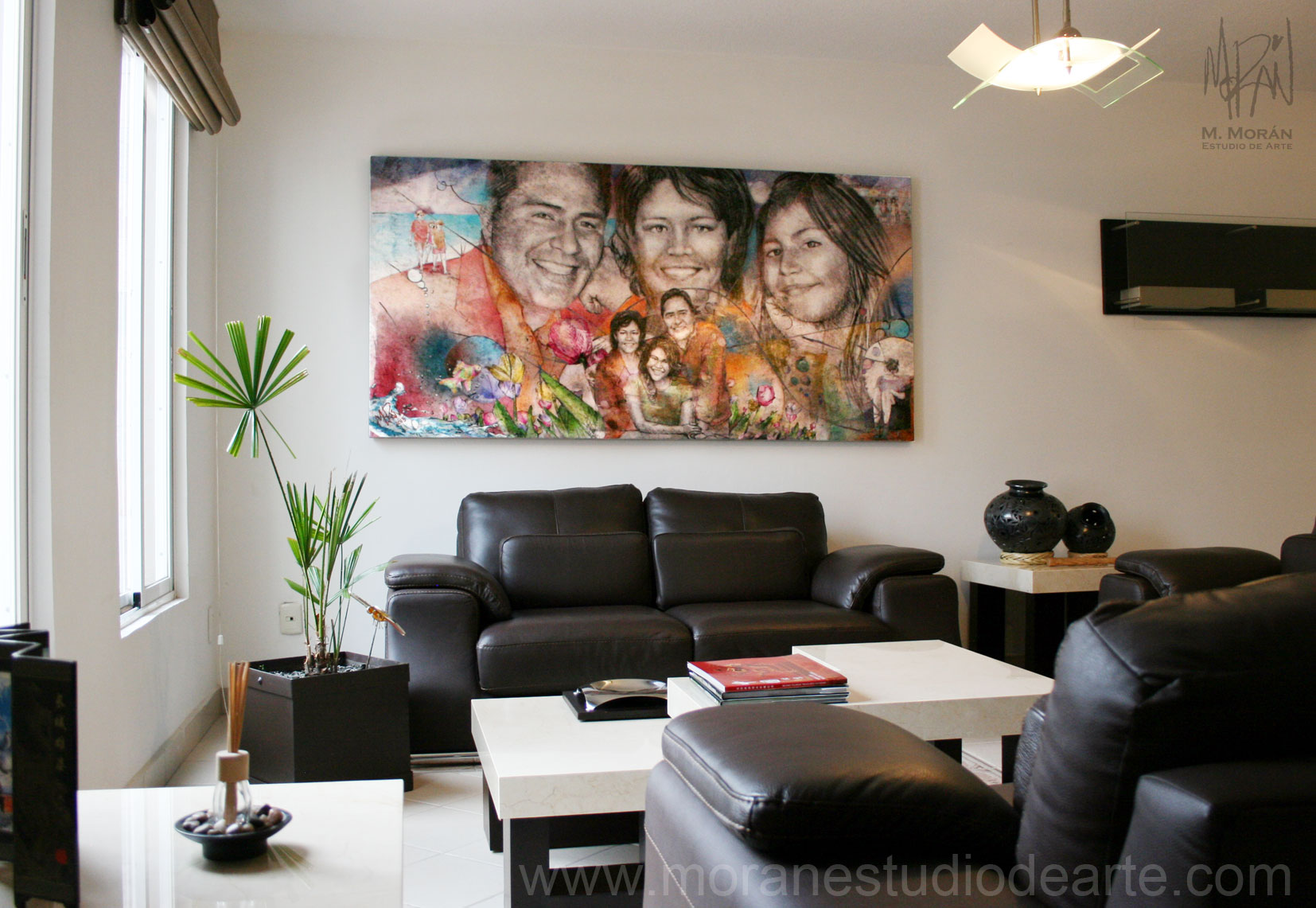 decoracion de interiores retrato historia familiar 