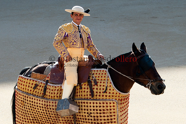Juan Carlos Sanchez en la cuadrilla de Alberto Aguilar en las ventas el 07/10/2012