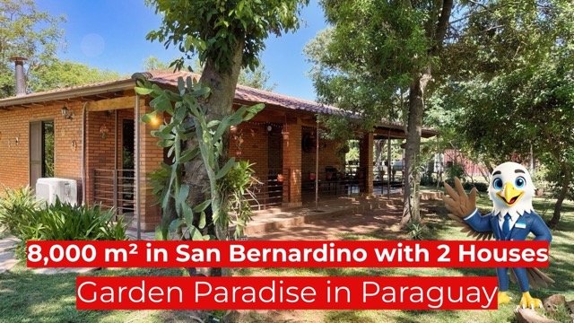 8.000 m² in San Bernardino mit 2 Häusern - Ein Garten-Paradies in Paraguay #adler451