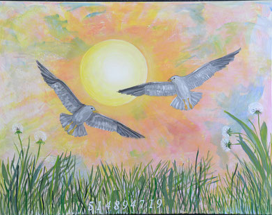"Freiheit"  50x70 Acryl auf Leinwand € 350